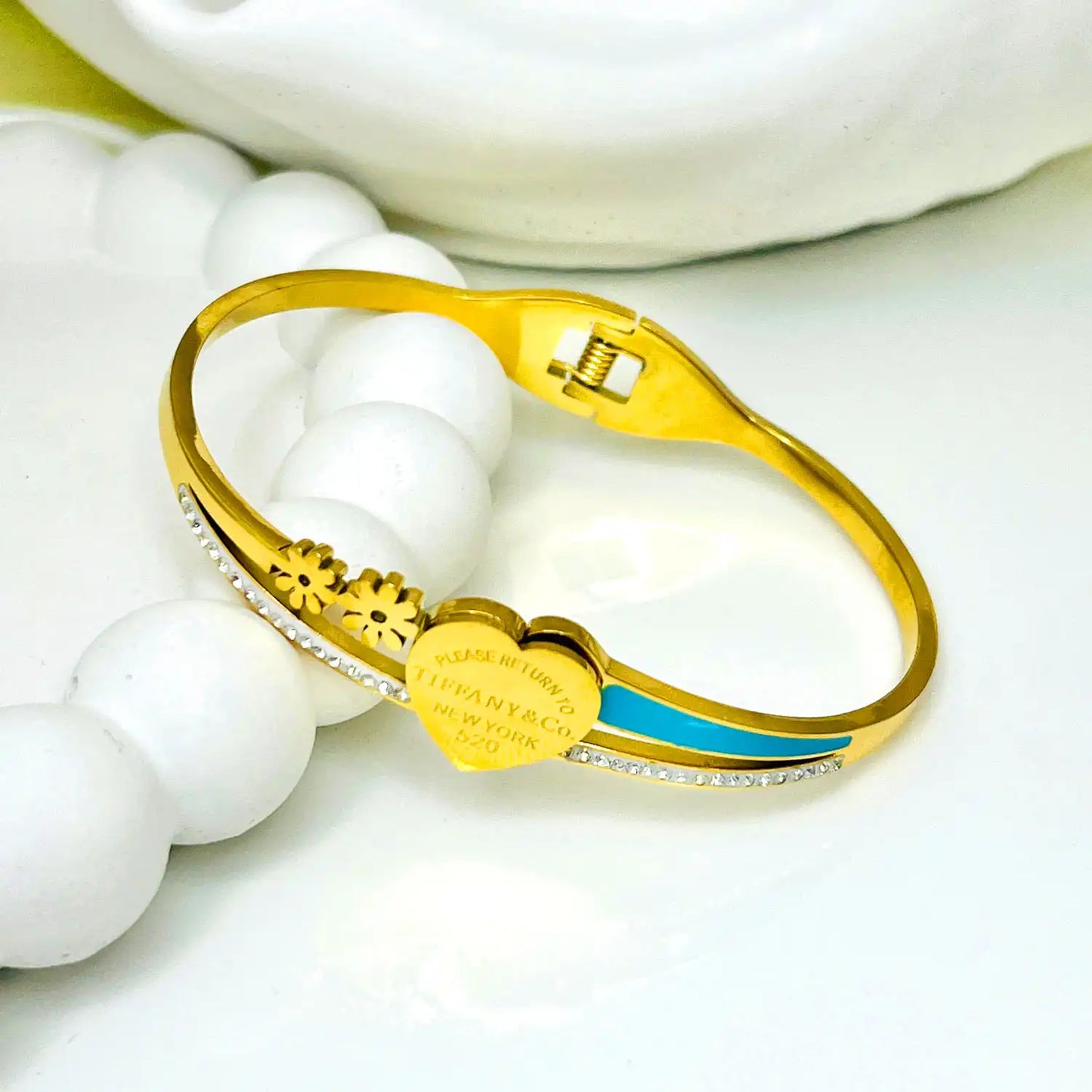 Golden Heart Shape Bracelet