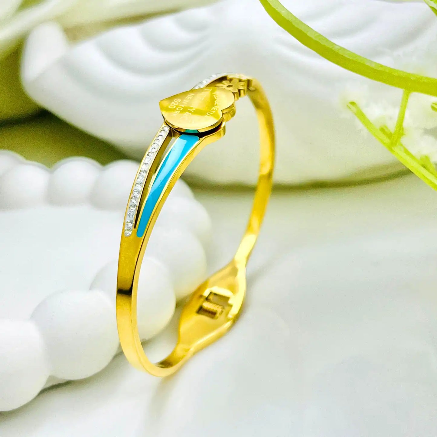 Golden Heart Shape Bracelet