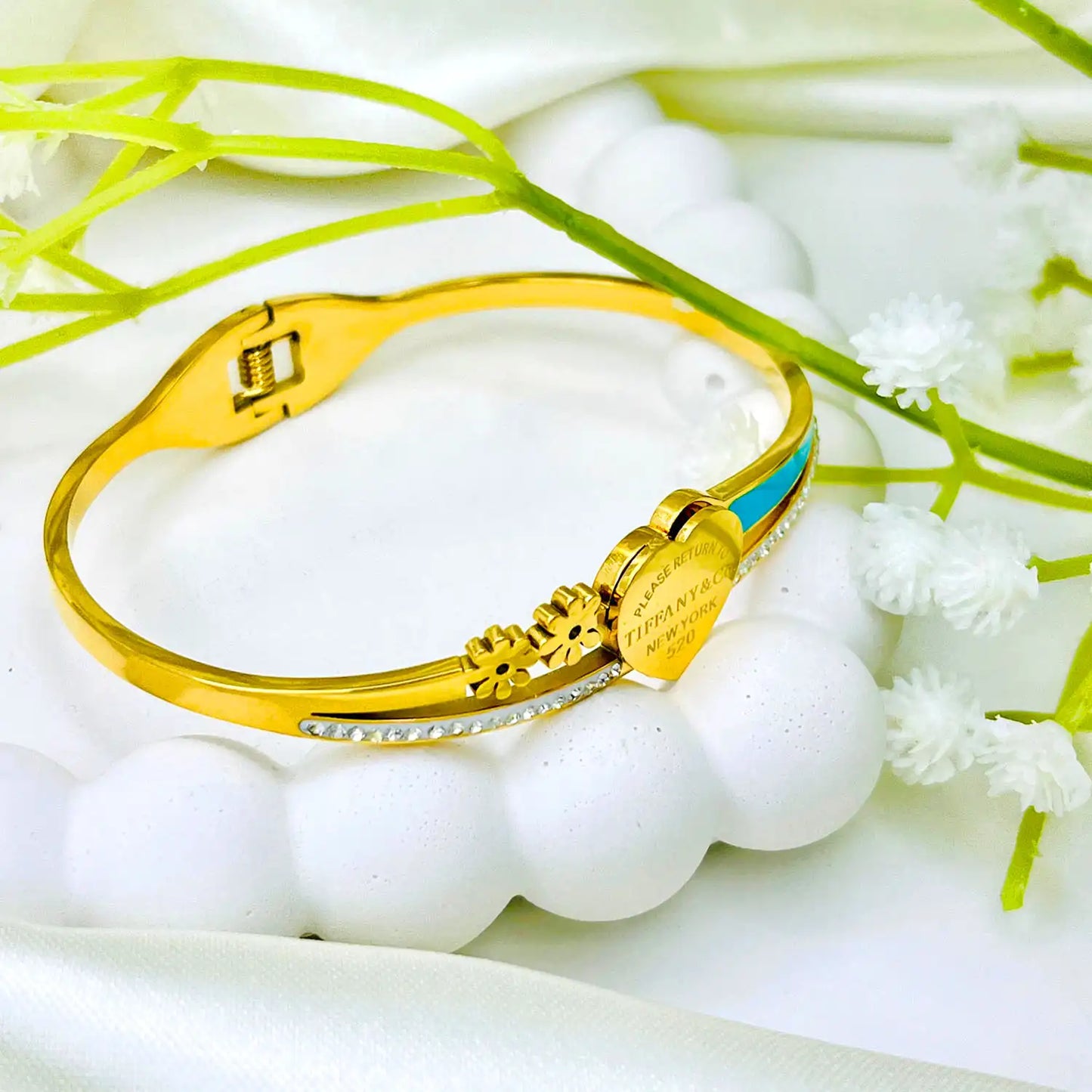 Golden Heart Shape Bracelet