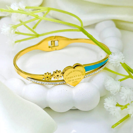 Golden Heart Shape Bracelet