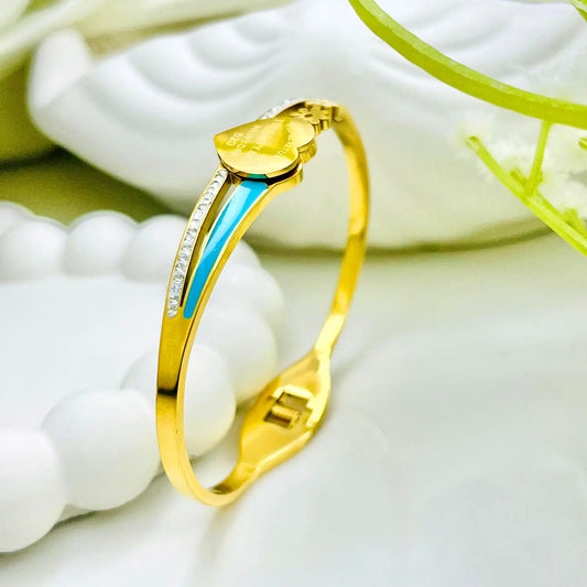 Golden Heart Shape Bracelet