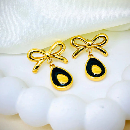 Stylish Trendy Korean Bow Earrings