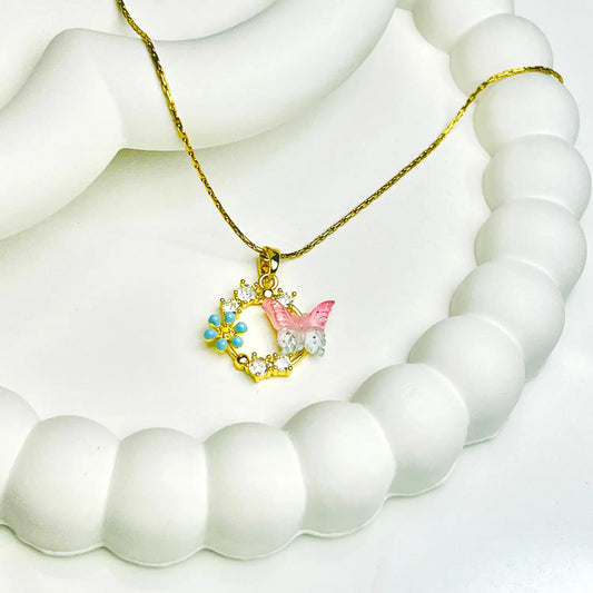 Butterfly Colourful Necklace